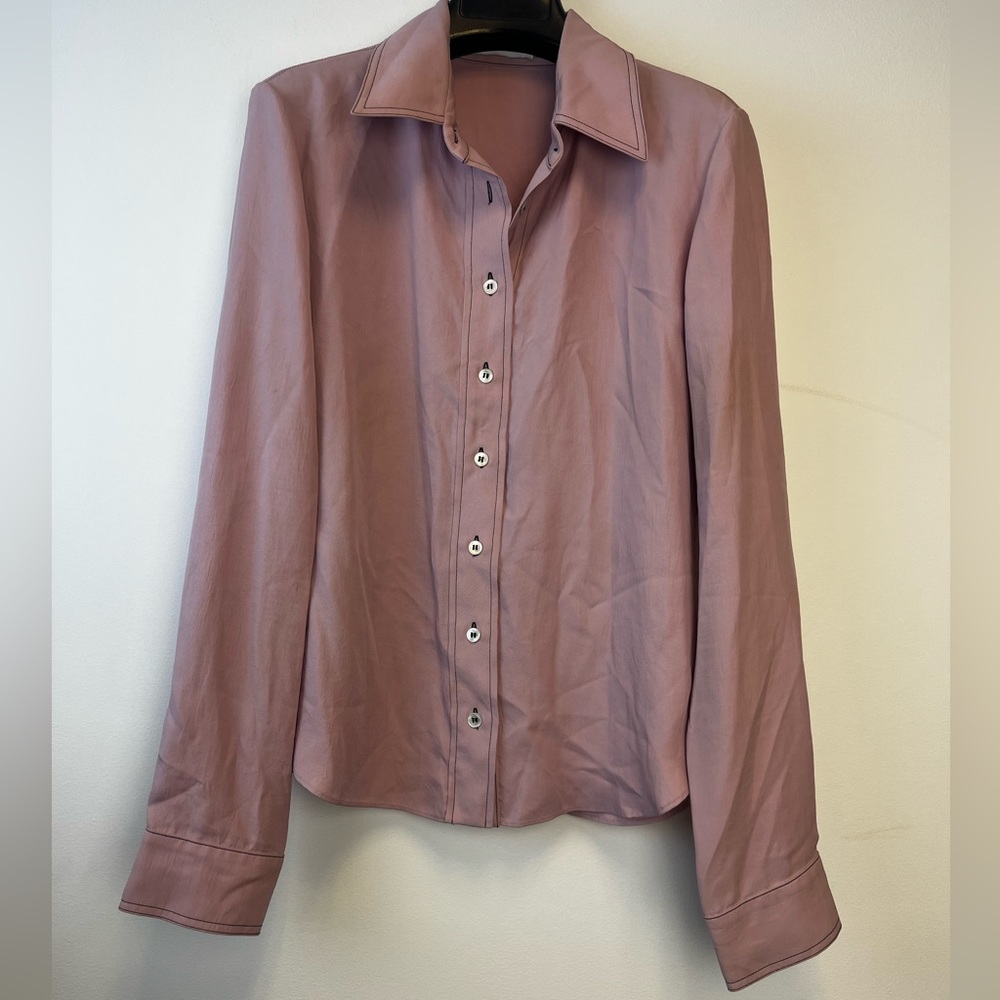 Serena Bute London Pale Pink Button Down Shirt S50-33